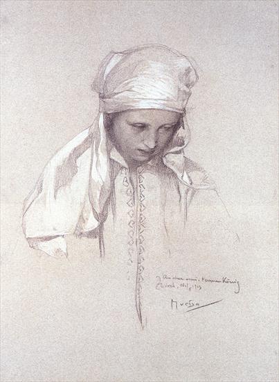 Alphonse Maria Mucha - Mucha_Alphonse_Portrait_of_a_Girl_1913.jpg