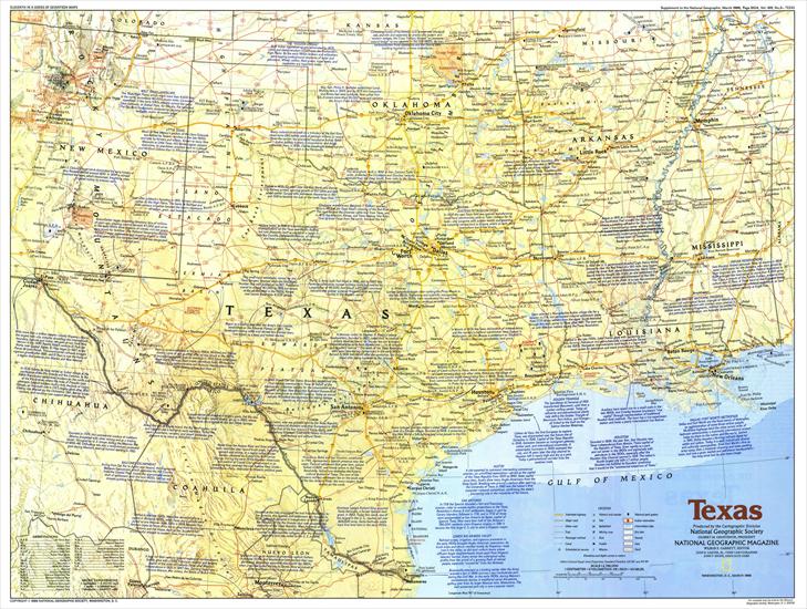 National Geografic - Mapy - USA - Texas 1 1986.jpg