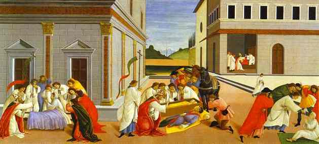ALESSANDRO BOTTICELLI - Alessandro Botticelli - Three Miracles of St. Zenobius.JPG