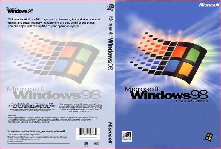 OKŁADKI DVD PROGRAMY - Windows 98.jpg