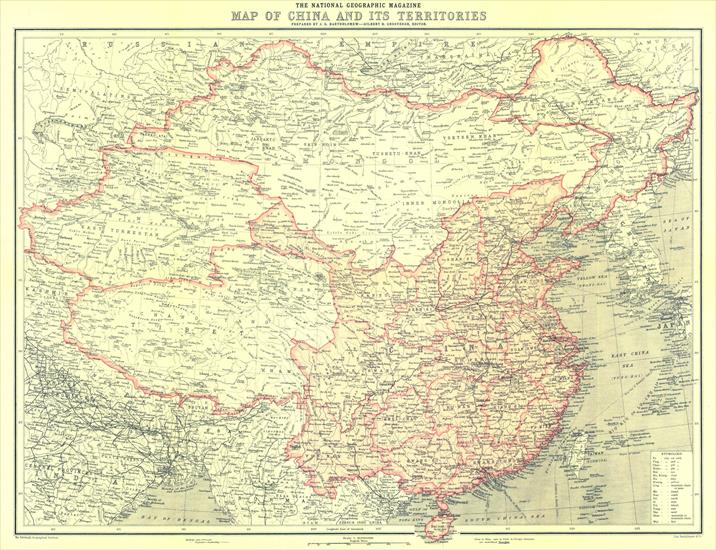 Mapy National Geographic. 539 map. Wysoka jakość - China and its Territories 1912.jpg