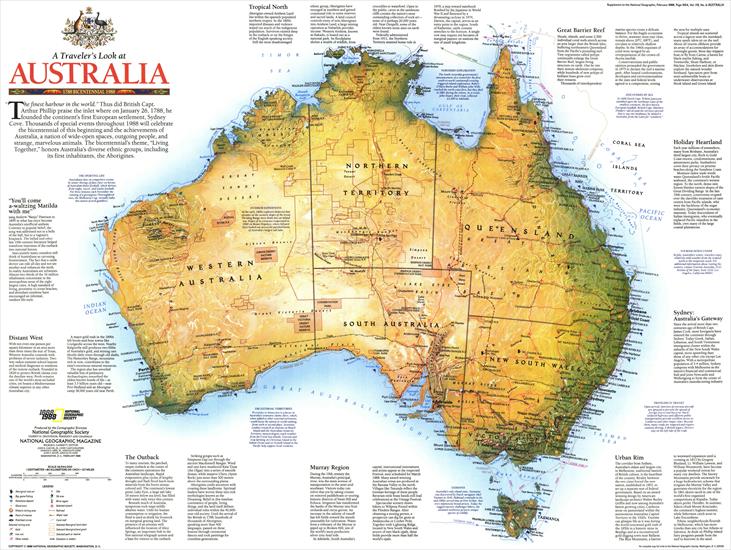 National Geografic - Mapy - Australia - A Travellers Look 1988.jpg