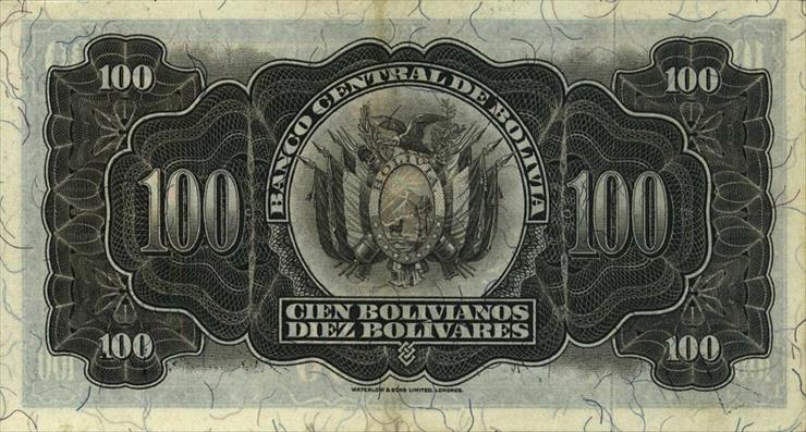 Bolivia - BoliviaP133-100Bolivianos-1940-donatedTA_b.JPG